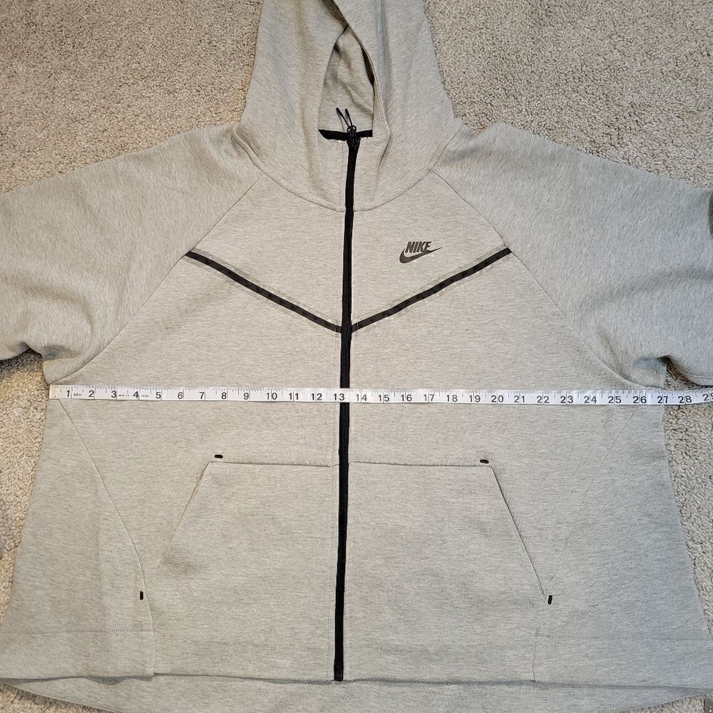Nike Women's Plus Gray Full-zip Hoodie Size 2X - Picture 6 of 7